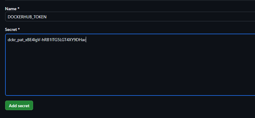 Create Secret Value